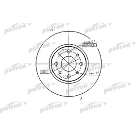 

Диск тормозной Patron PBD2686