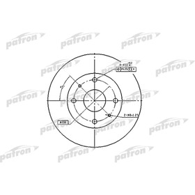 

Диск тормозной Patron PBD2576