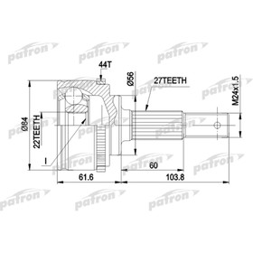 

Шрус наружный Patron PCV1348