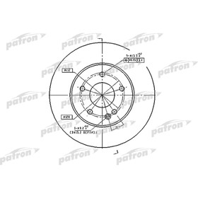 

Диск тормозной Patron PBD2654