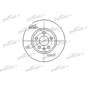 

Диск тормозной Patron PBD2754
