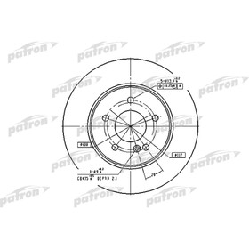 

Диск тормозной Patron PBD2813