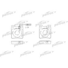 

Колодки тормозные Patron PBP799