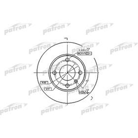 

Диск тормозной Patron PBD4050