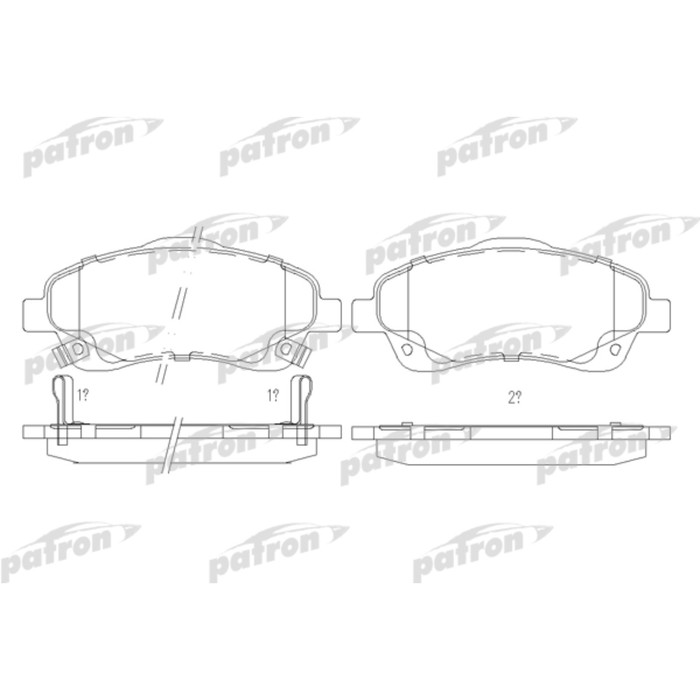 Колодки тормозные Patron PBP1648