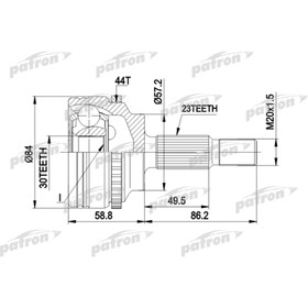 

Шрус наружный Patron PCV1542