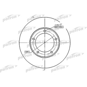 

Диск тормозной Patron PBD4506