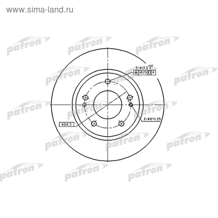 фото Диск тормозной patron pbd4494