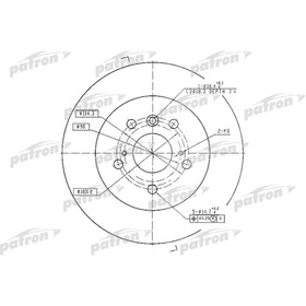 

Диск тормозной Patron PBD7005