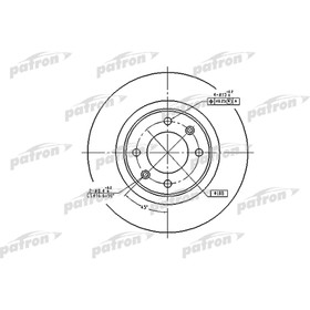 

Диск тормозной Patron PBD4215