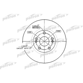 

Диск тормозной Patron PBD4109