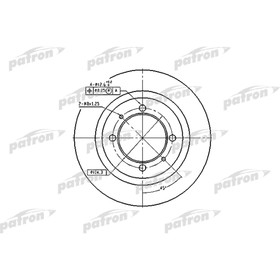 

Диск тормозной Patron PBD2784