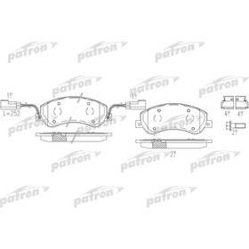 

Колодки тормозные Patron PBP1928