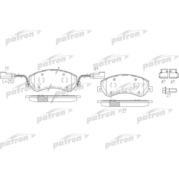 Колодки тормозные Patron PBP1928