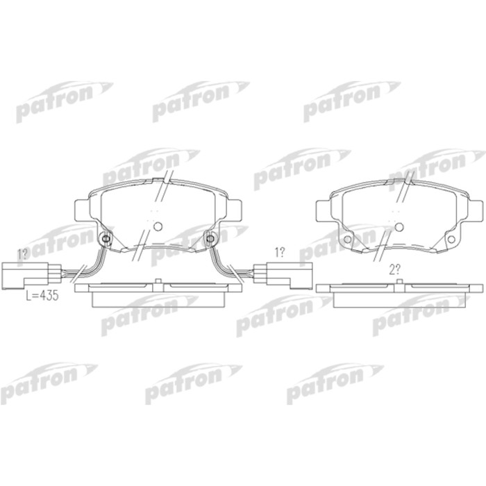 Колодки тормозные Patron PBP1930