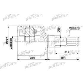 

Шрус внутренний Patron PCV4014