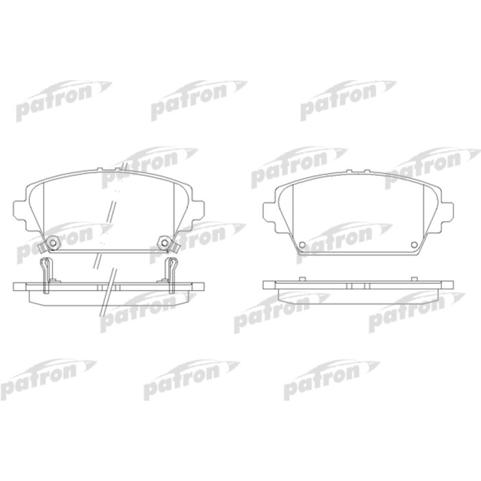 Колодки тормозные Patron PBP1580