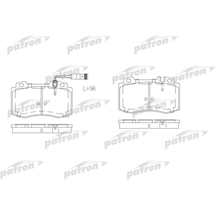 Колодки тормозные Patron PBP1426