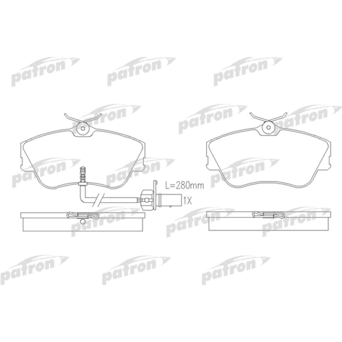 Колодки тормозные Patron PBP1519