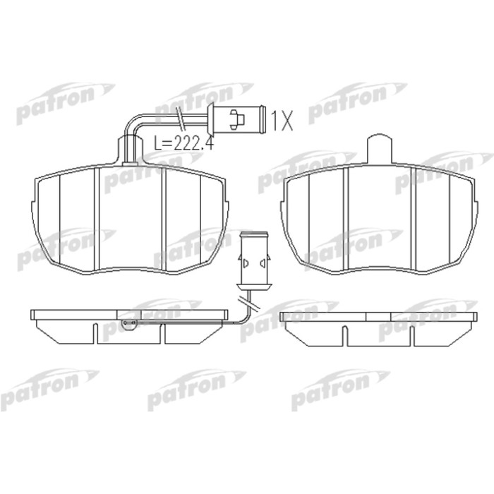 Колодки тормозные Patron PBP829