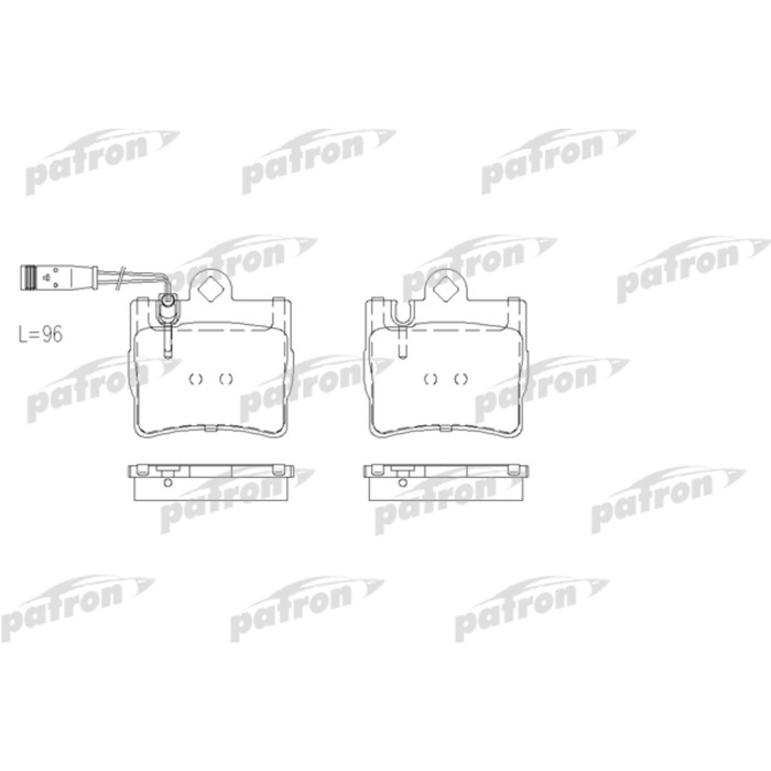 Колодки тормозные Patron PBP1427