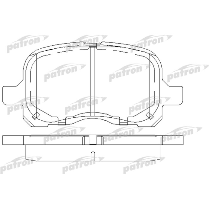 Колодки тормозные Patron PBP1458