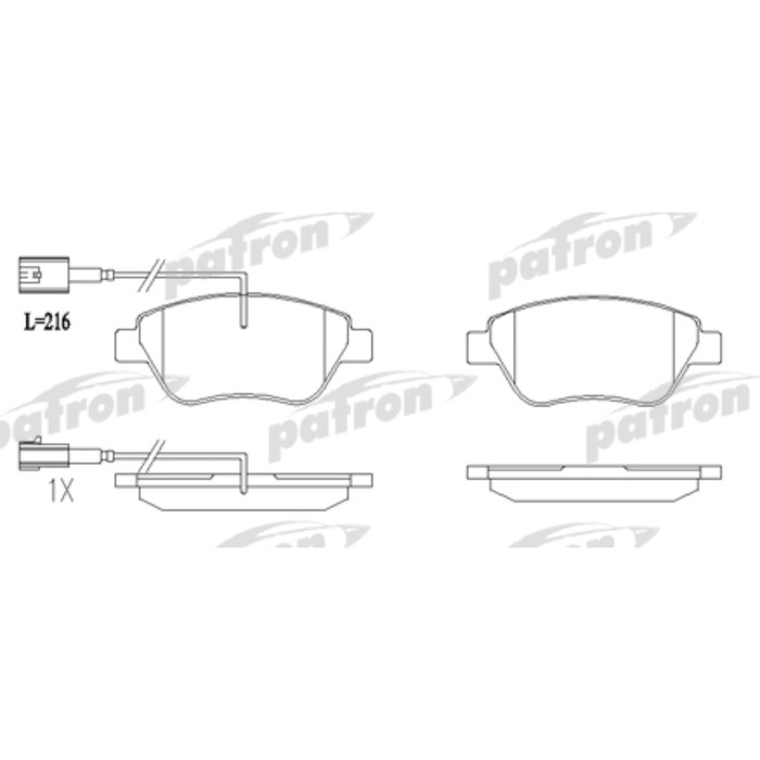 Колодки тормозные Patron PBP1466