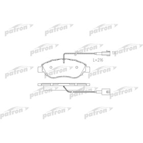 

Колодки тормозные Patron PBP1468