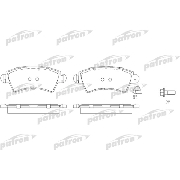 Колодки тормозные Patron PBP1599