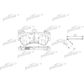 

Колодки тормозные Patron PBP1625