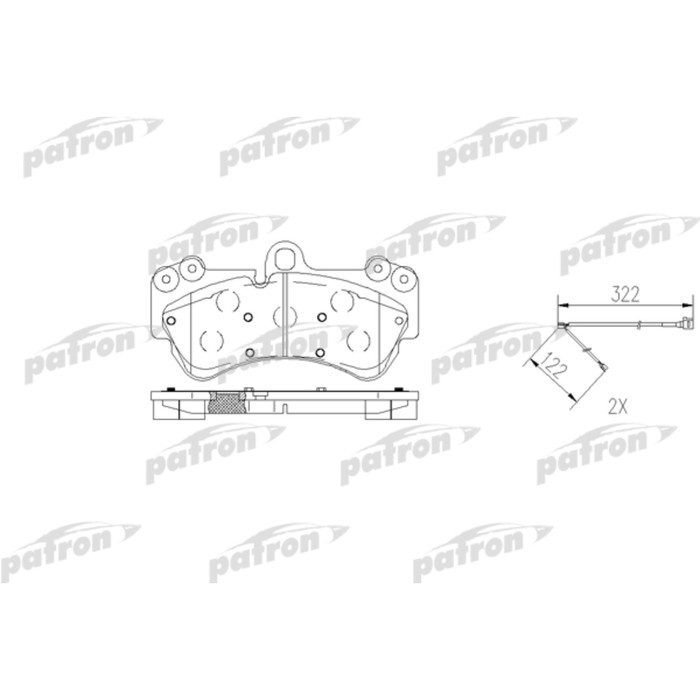 Колодки тормозные Patron PBP1625