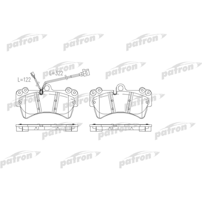 Колодки тормозные Patron PBP1626