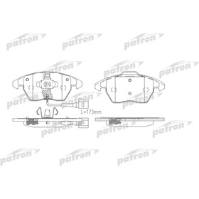 

Колодки тормозные Patron PBP1728