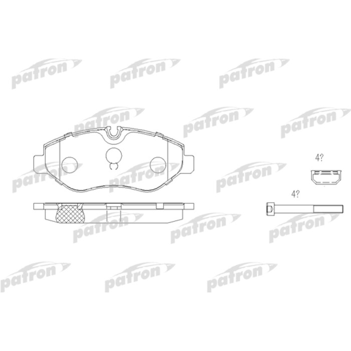 Колодки тормозные Patron PBP1778
