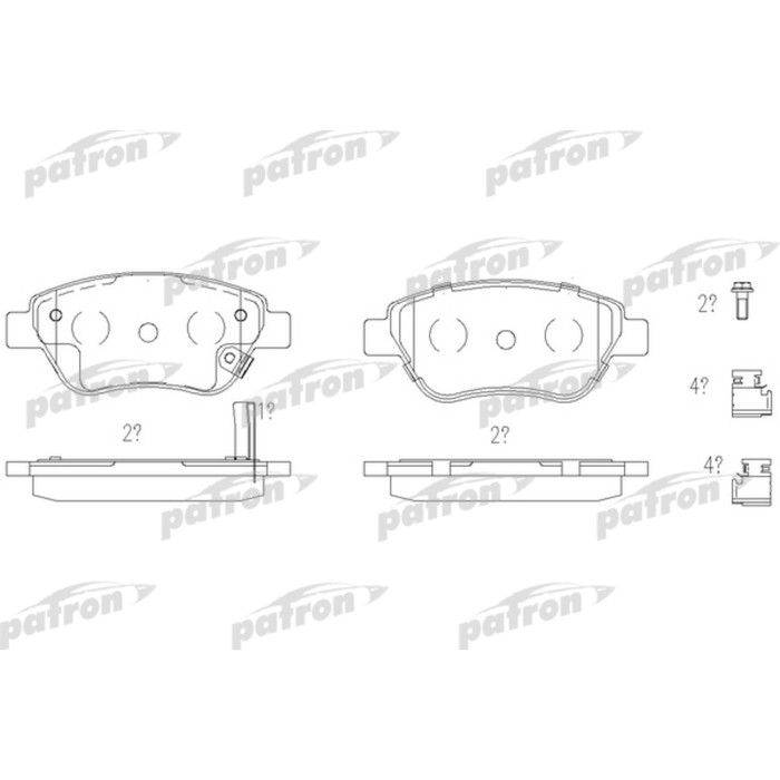 Колодки тормозные Patron PBP1920