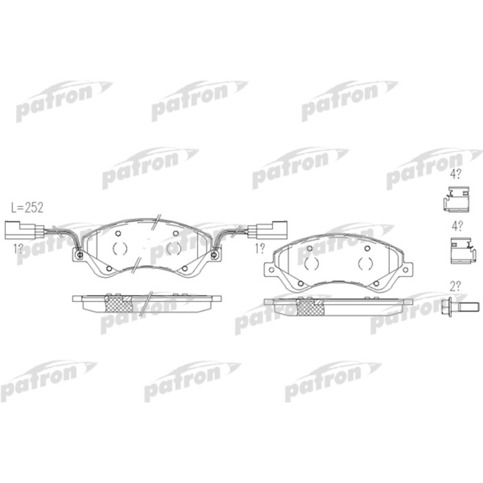 Колодки тормозные Patron PBP1929