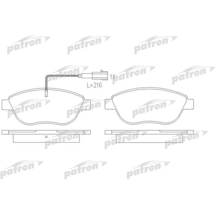 Колодки тормозные Patron PBP7009