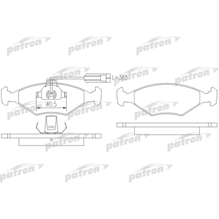 Колодки тормозные Patron PBP912