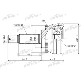 

Шрус наружный Patron PCV1611