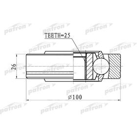 

Шрус внутренний Patron PCV1094