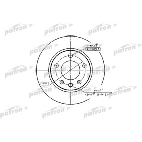 

Диск тормозной Patron PBD1614