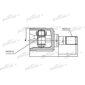 

Шрус внутренний Patron PCV1168