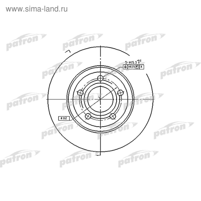 фото Диск тормозной patron pbd2730