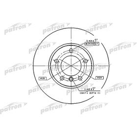 

Диск тормозной Patron PBD2769