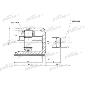 

Шрус внутренний Patron PCV1305