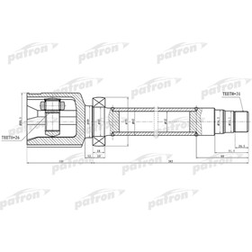 

Шрус внутренний Patron PCV1325