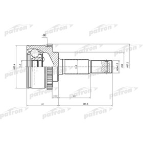

Шрус наружный Patron PCV1534