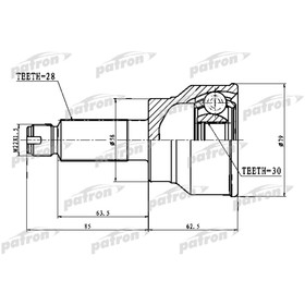 

Шрус наружный Patron PCV1772