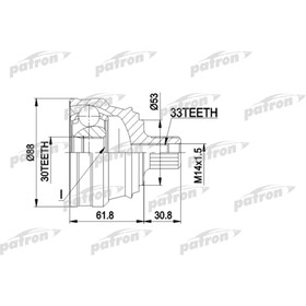 

Шрус наружный Patron PCV1091