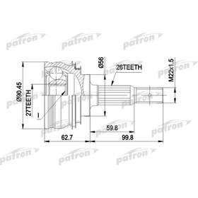 

Шрус наружный Patron PCV1207